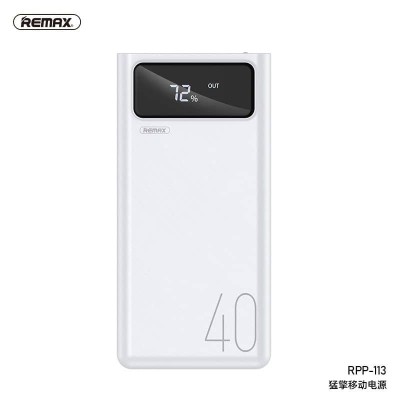 УМБ REMAX mengine Series Power Bank 40000MAH RPP-113 |4USB/Type-C/Lightning, 2.1A|