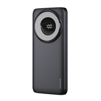 УМБ USAMS Magnetic LED Display (Air TAG Holder) 10000mAh US-CD171 PB62 |1USB/1Type-C, 20W/5A, PD/QC|