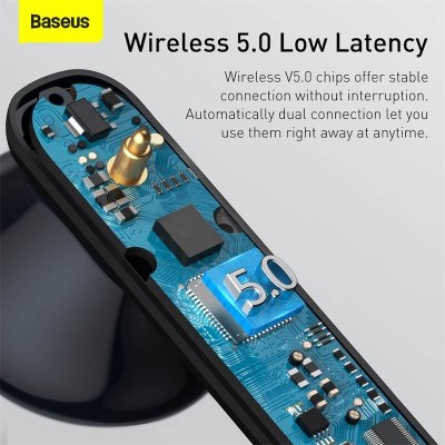 Навушники Bluetooth BASEUS Encok True Wireless Earphones W2 |BT5.0, 35/450mAh, 4H| (NGW2-02)