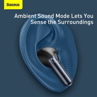 Навушники Bluetooth BASEUS SIMU ANC True Wireles Earphones S1 Pro |BT5.1, 40/380mAh, 4.5H| (NGS1P-0A)