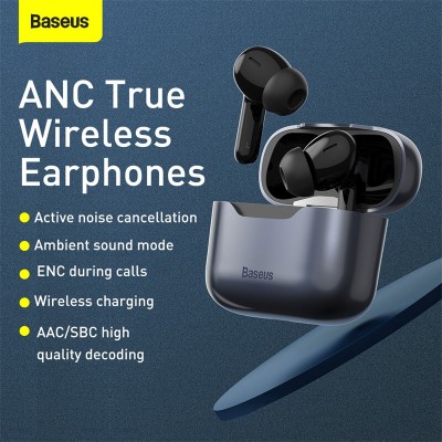 Навушники Bluetooth BASEUS SIMU ANC True Wireles Earphones S1 Pro |BT5.1, 40/380mAh, 4.5H| (NGS1P-0A)