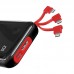 УМБ BASEUS Mini S Digital Display 10000mah (With Type - C cable) |3A, 15W, 1USB/1Lightning/1Type-C| (PPXF-A09)