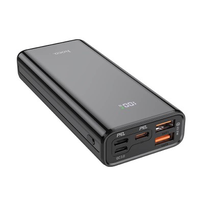 УМБ HOCO with Digital DIsplay Graceful fully compatible power bank J45 Pro 10000mah |1USB/2Type-C/1Lightning, PD/QC, 20W, 3A|