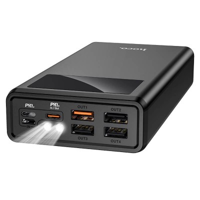 УМБ HOCO with Digital Display Outstanding fully compatible power bank J78 30000mAh |4USB/1Type-C/1Lightning, QC/PD, 20W, 5A|