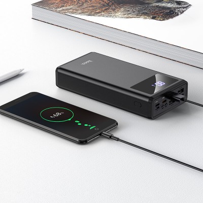 УМБ HOCO with Digital Display Outstanding fully compatible power bank J78 30000mAh |4USB/1Type-C/1Lightning, QC/PD, 20W, 5A|