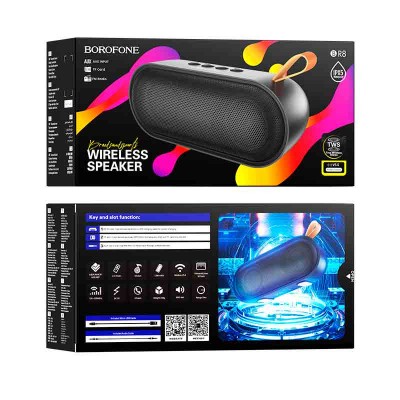 Акустика BOROFONE Broad sound sports wireless speaker IPX5 BR8 |BT, TWS, AUX, FM, TF|