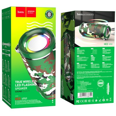 Акустика HOCO Xpress sports BT speaker LED IPX5 HC2 |BT, TWS, AUX, FM, TF, USB|