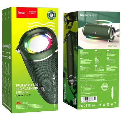 Акустика HOCO Xpress sports BT speaker LED IPX5 HC2 |BT, TWS, AUX, FM, TF, USB|
