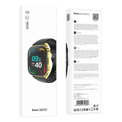 Smart Watch Hoco AMOLED Sport  Y19 (call version)  |BT 5.1, Track, HeartRate, IP68|