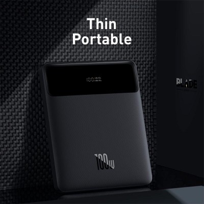 УМБ BASEUS Blade Power Digital Display Fast Charging Power bank 20000mAh |2USB/2Type-C, 100W/3A, PD/QC| (PPDGL-01)