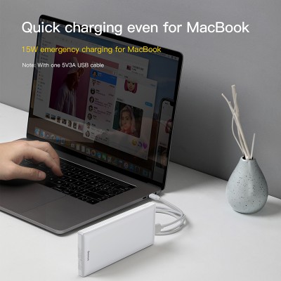 УМБ BASEUS Mini JA Fast charge power bank 20000mAh |3A, 15W, 2USB/1Type-C|
