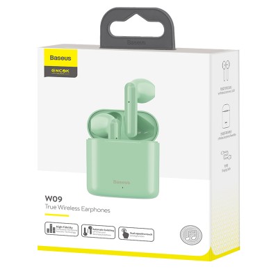 Навушники Bluetooth BASEUS Encok True Wireless Earphones W09