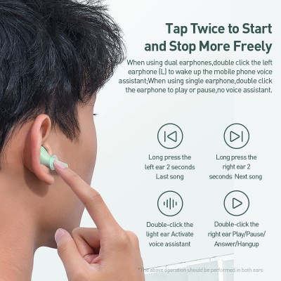Навушники Bluetooth BASEUS Encok True Wireless Earphones W09