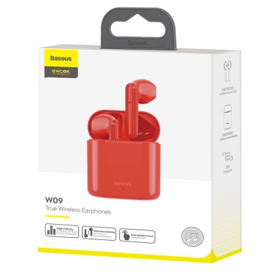 Навушники Bluetooth BASEUS Encok True Wireless Earphones W09