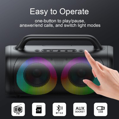 Акустика JOYROOM JR-MW02 IPX5 |BT5.0, 40W, RGB, FM/AUX/USB/TF, 6Hours|