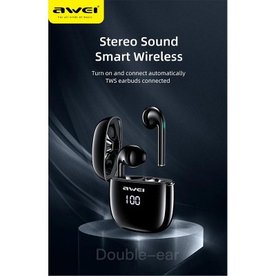Навушники Bluetooth AWEI T28P TWS IPX6 |BT5.1, 35/500mAh, 6Hours|