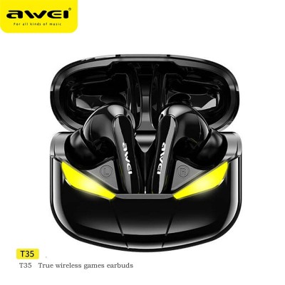 Навушники Bluetooth AWEI T35 Gaming TWS earphone |BT5.0, 35/400mAh, 5Hours|