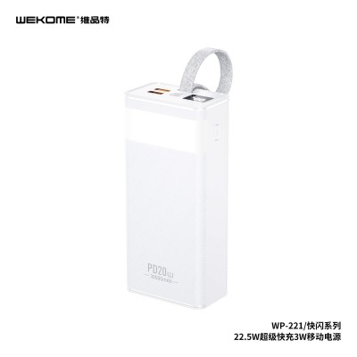 УМБ WK Fast Charging with Digital Display WP - 221 30000mAh |2USB/1Type-C, 22.5W/5A, PD/SCP/QC|