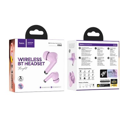 Навушники HOCO EQ2 Thought true wireless BT headset |BT5.3, 320mAh, 7h|