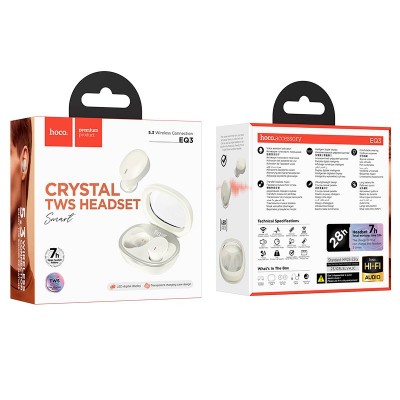 Навушники Hoco Smart true wireless BT headset EQ3 |BT5.3, 300mAh, 7h|