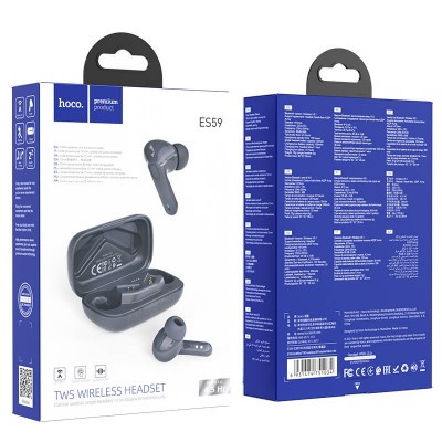 Навушники Bluetooth HOCO Gratified TWS wireless BT headset ES59 |BT5.1, 35/300mAh, 4.5Hours|