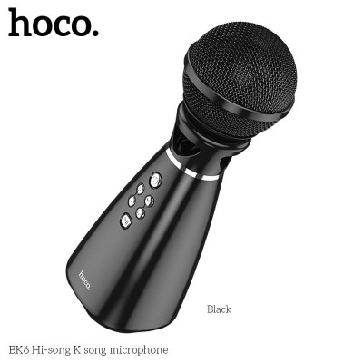Караоке мікрофон Hoco Hi-song k song microphone BK6 |BT5.0|