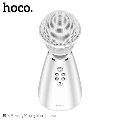 Караоке мікрофон Hoco Hi-song k song microphone BK6 |BT5.0|