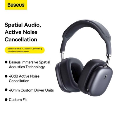 Навушники Baseus Bowie H2 Noise-Cancelling Wireless Headphone (NGTW260013)