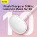 Навушники Baseus True Wireless Earphones Bowie E2 |BT5.2, 40/300mAh, 5H, Location, OTA| (NGTW090001)