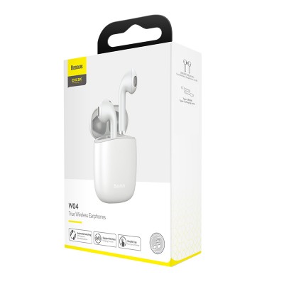 Навушники Bluetooth BASEUS Encok True Wireless Earphones W04 Pro