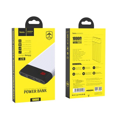УМБ Hoco Shock J28 10000mah |Type-c, 2USB, 2.1A|