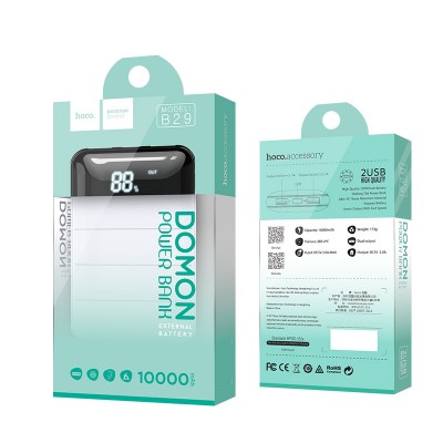 УМБ Hoco Domon B29 10000mAh |2USB, 2.1A|