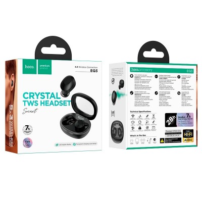 Навушники Hoco Smart true wireless BT headset EQ3 |BT5.3, 300mAh, 7h|