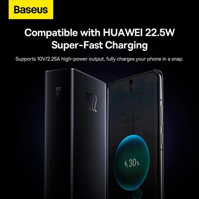 УМБ Baseus Star-Lord Digital Display Fast Charging Power Bank 20000mAh |2USB/Type-C, PD/QC, 22.5W/3A|