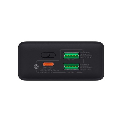 УМБ Baseus Adaman2 Digital Display Fast Charge Power Bank 20000mAh (VOOC Edition) |2USB/Type-C, PD/QC, 30W/3A|