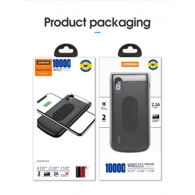 УМБ JOYROOM Wireless Gezhi Series with LCD D-M194 10000mah |2USB/1Type-C, 2.1A|